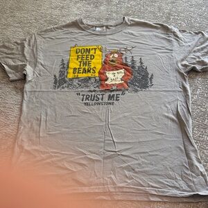 Yellowstone 'Don't Feed The Bears' Graphic Tee - Tan